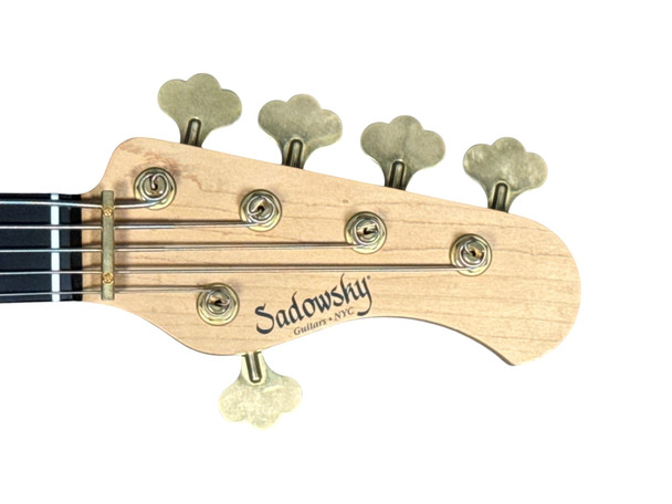 Sadowsky NYC 5, Honeyburst Flame, Ebony Fingerboard 5 String Bass At Bass Central