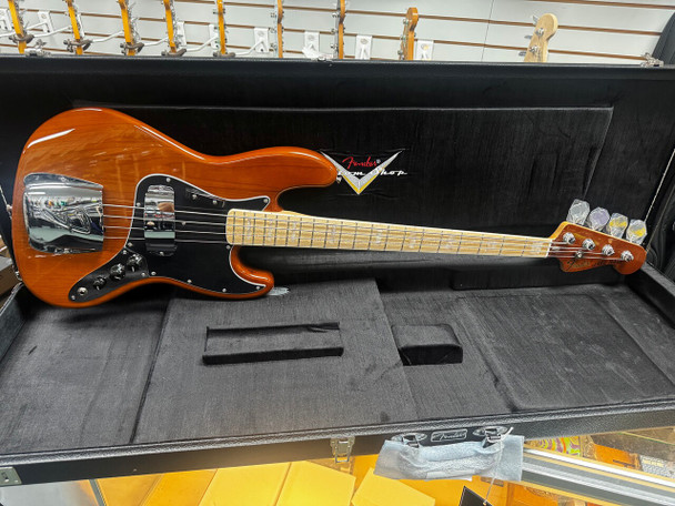 Fender Custom Shop 1975 NOS Jazz Bass, Faded Walnut 4 String Bass At Bass Central