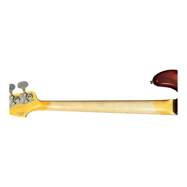 Fender Custom Shop 1964 Journeyman Jazz PJ, Faded Cherry Sunburst /Rosewood 4 String Bass At Bass Central
