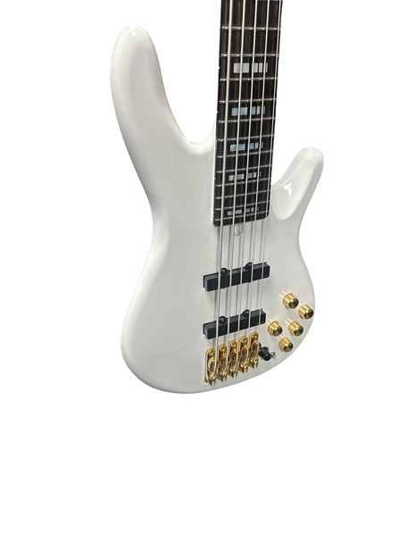 Yamaha Nathan East Signature 5, White / Ebony 5 String Bass At Bass Central