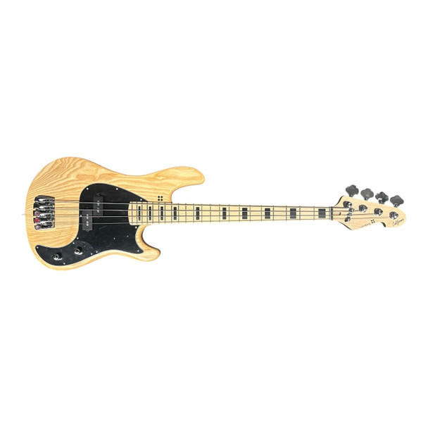 Sandberg Cal. Vs 4-S 30" Lionel Nat MPL/Black Blocks  4 String Short Scale bass At Bass Central