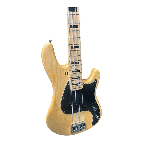 Sandberg Cal. Vs 4-S 30" Lionel Nat MPL/Black Blocks  4 String Short Scale bass At Bass Central