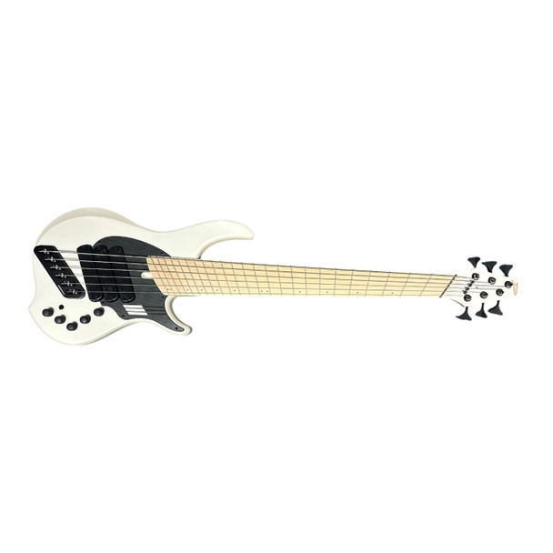 Dingwall NG-3 (6), Ducati White / Maple  6 String Bass At Bass Central