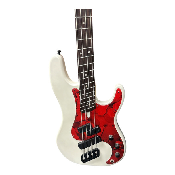 Dingwall SP1 (4) Ducati White Matte  4 String Bass At Bass Central