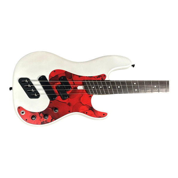 Dingwall SP1 (4) Ducati White Matte  4 String Bass At Bass Central
