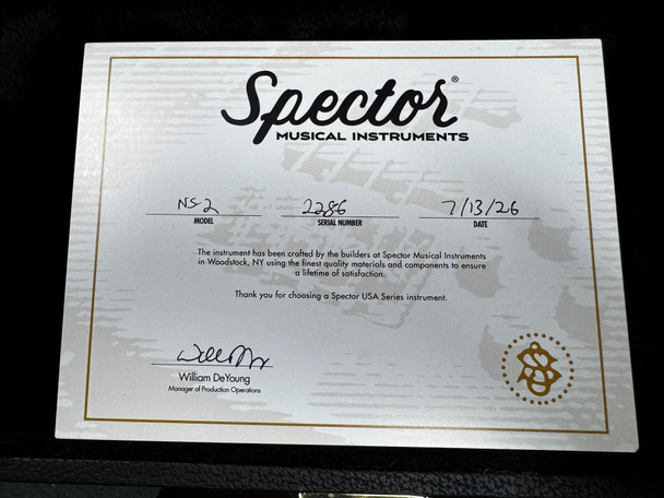 Spector USA NS-2, Haunted Moss / Pau Ferro 8.2 LBS  4 String Bass At Bass Central