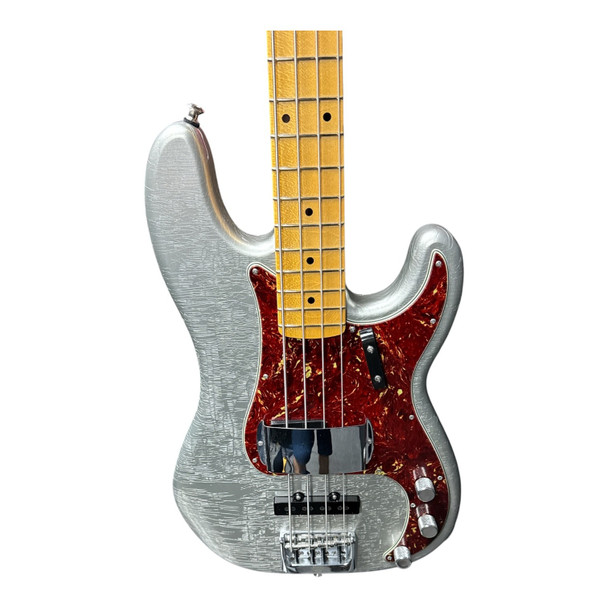 Fender Custom Shop Postmodern PJ, Aged Inca Silver/Maple  4 String Bass At Bass Central