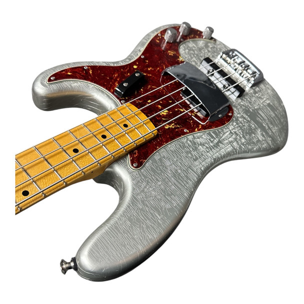Fender Custom Shop Postmodern PJ, Aged Inca Silver/Maple  4 String Bass At Bass Central