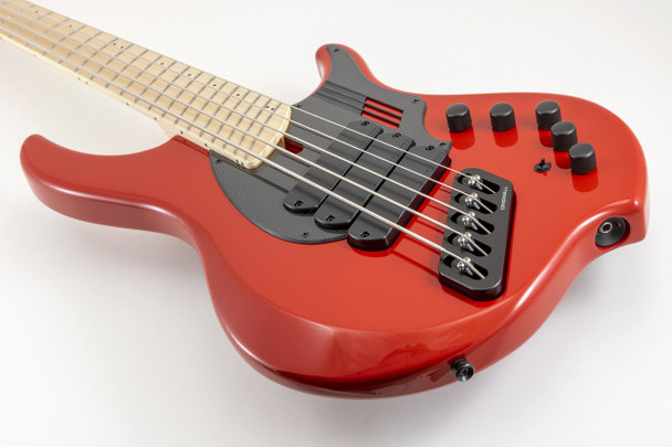 Dingwall NG-3 (5), LIMITED Ferrari Red / Maple 5 String Bass At Bass Central