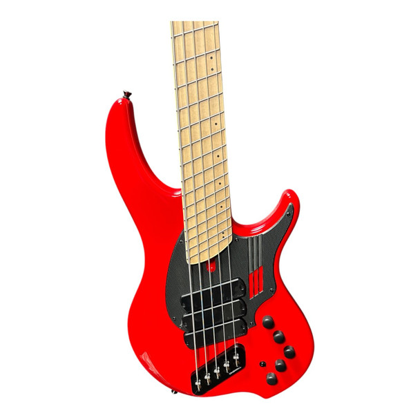 Dingwall NG-3 (5), Ferrari Red / Maple 5 String Bass At Bass Central