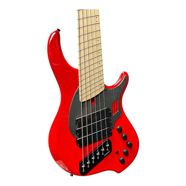 Dingwall NG-3 (6), Ferrari Red / Maple RARE 6 String Bass At Bass Central