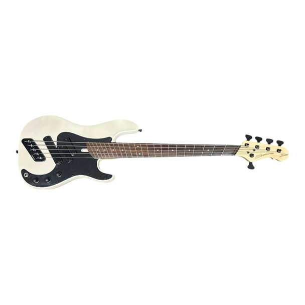Dingwall SP1 (5) Ducati White Matte / Rosewood 5 String Bass At Bass Central