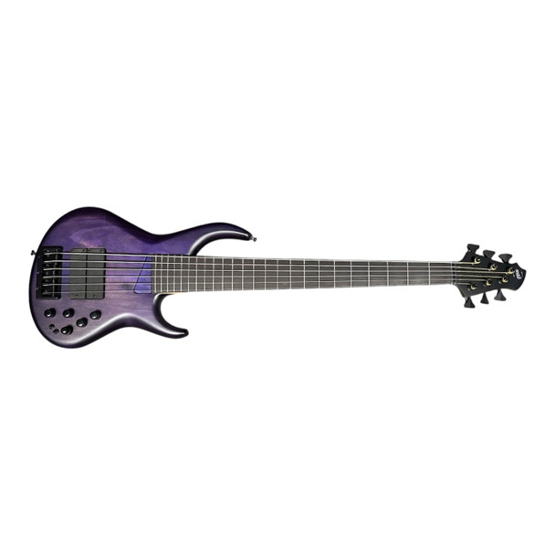 MTD USA  Super 6, Trans Purple/Ash /Rosewood 6 String Bass At Bass Central