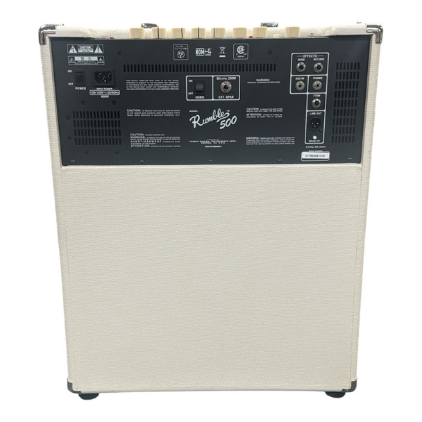 Fender Rumble 500 Combo Amp RARE COLOR WHITE Bass Amp At Bass Central