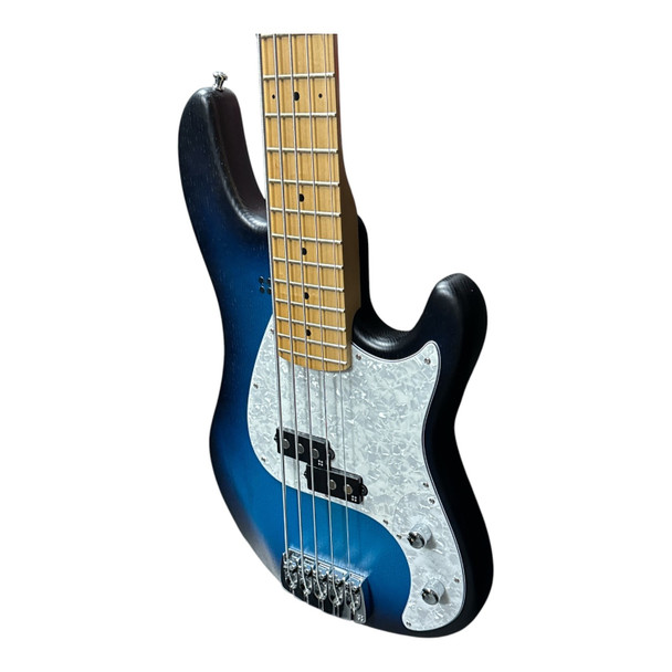 Sandberg VS-5 MEDIUM Scale (32.5"), Blueburst / Maple 5 String Bass At Bass Central