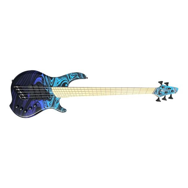 Dingwall NG-3 (5), Purple To Blue Fade Swirl / Maple  5 String Bass At Bass Central