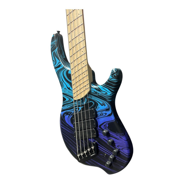 Dingwall NG-3 (5), Purple To Blue Fade Swirl / Maple  5 String Bass At Bass Central