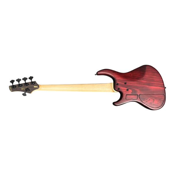 MTD USA Saratoga 5, Dark Cherry Sunburst/Rosewwod 5 String Bass At Bass Central