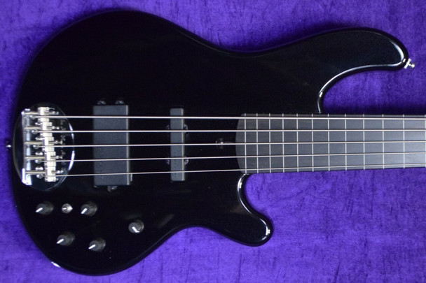 Lakland, Bass guitar, 55-02, 5502, fretless bass, lined fretless, ebony, black sparkle