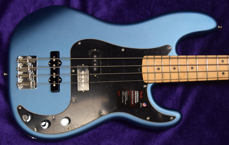 Fender AM Performer Precision, Lake Placid Blue/Maple. *Factory Cosmetic Flaw = Save $