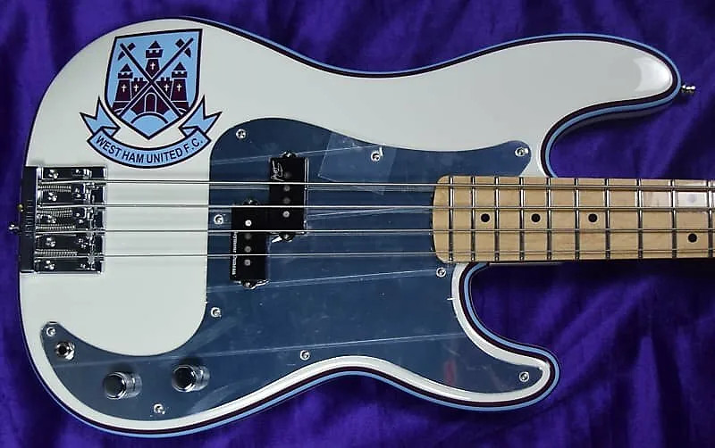 Fender Steve Harris Sign. P-Bass. Olympic White w/ Maple