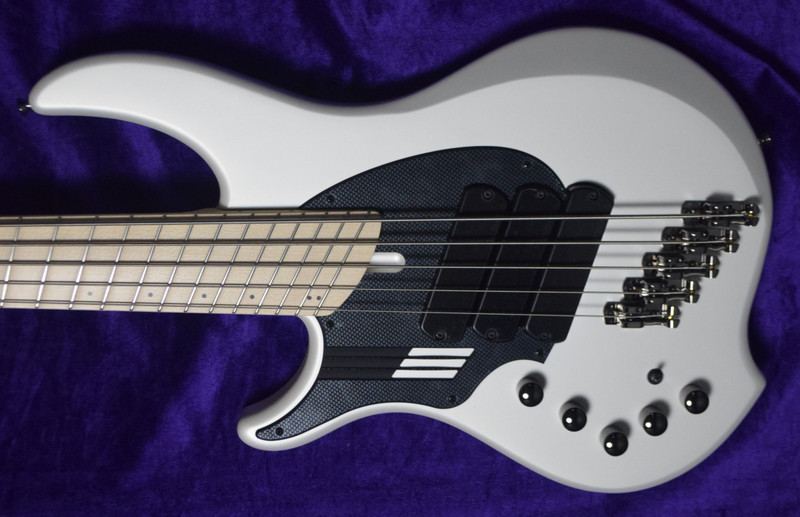 Dingwall NG-3 (5) *LEFTY*, Ducati Matte Pearl White / Maple *In Stock!