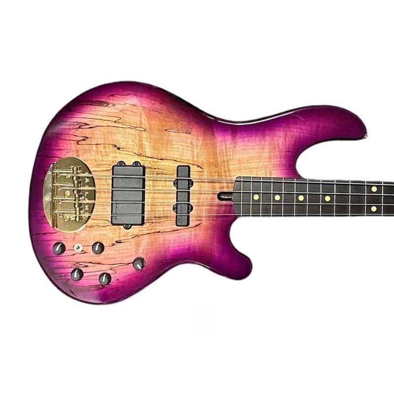 Lakland Skyline 44-02 Custom, Spalt Violet Burst 4 String Bass At Bass Central