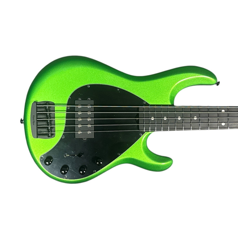 Ernie Ball Music Man StingRay 5 H Special, Kiwi Green / Ebony 5 String Bass At Bass Central