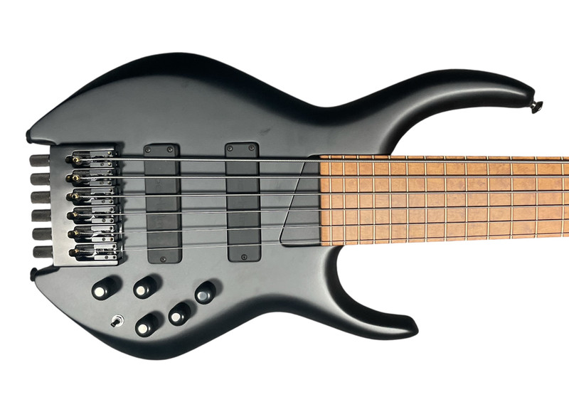 U.S.A. MTD 635-24 (H35D6) Headless, Matte Black / Roasted Birdseye Maple *IN STOCK! RARE!!!