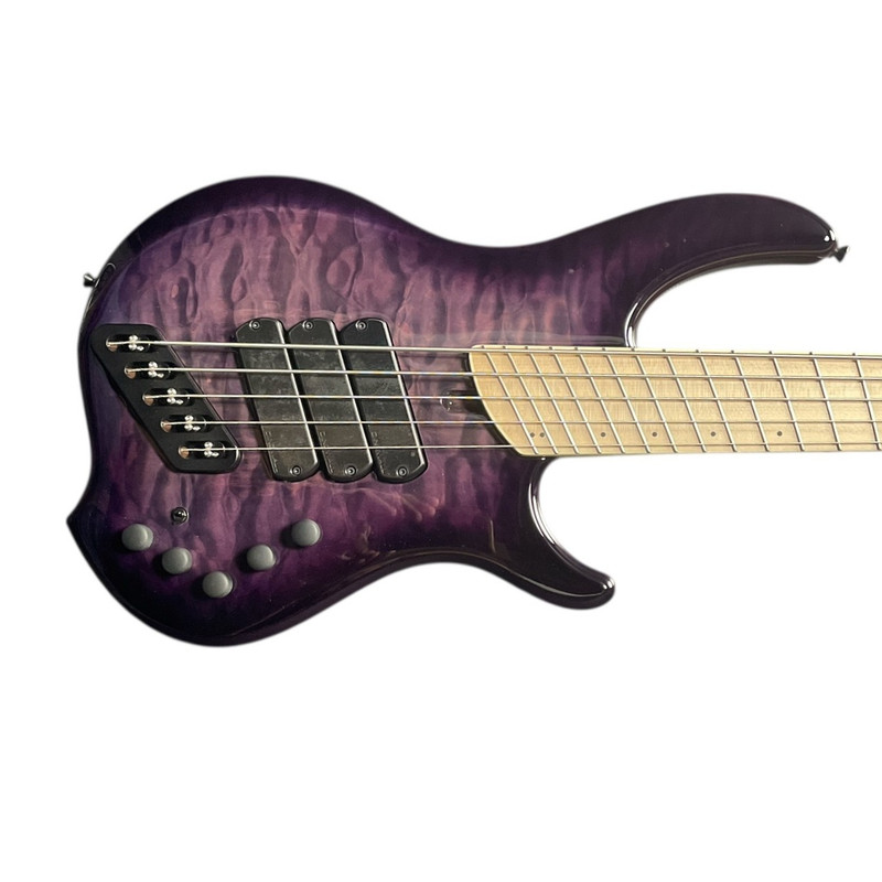 Dingwall, Combustion, 5 string, fanned frets, sheldon dingwall, ultra violet maple, emg