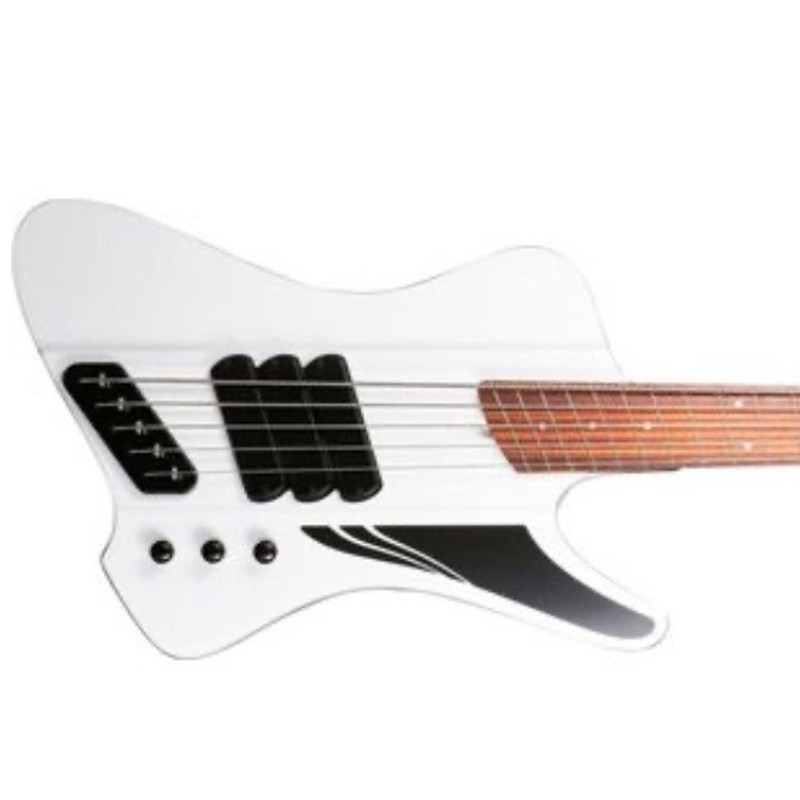 Dingwall D-Roc 5, Ducati White/ Pau Ferro *In Stock** 5 String Bass At Bass Central