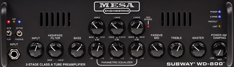 Mesa Boogie Subway WD-800, 800 Watt Electric Bass Amplifier *In Stock!