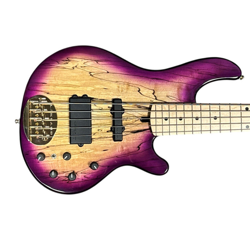 Lakland Skyline 55-02 Custom, Spalt Violet Burst / Maple   5 String Bass At Bass Central
