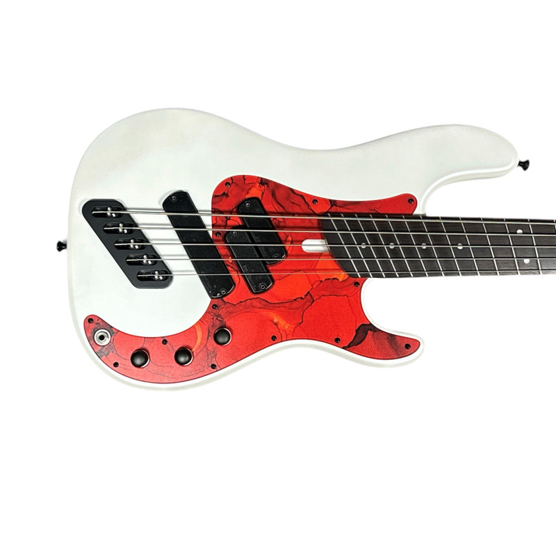 Dingwall SP1 5 (5) Ducati White w/Rosewood B-STOCK With COSMETIC FLAWS  5 String Bass At Bass Central