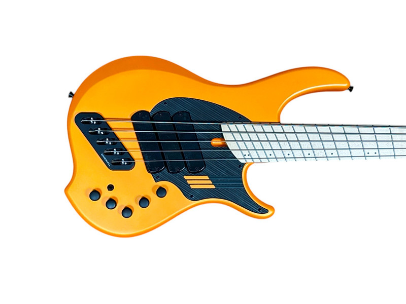 Dingwall NG-3 (5), Lamborghini Orange/ Maple 5 String Bass At Bass Central