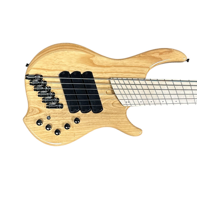 Dingwall Combustion 6 (3 Pickup), Natural w/ Maple 6 String Bass At Bass Central