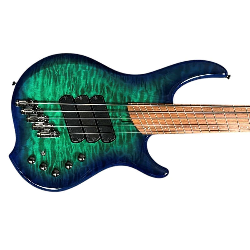 Dingwall Combustion 5, Whalepool Burst w/ Pau Ferro B STOCK (Cannot Find Flaw) 5 String Bass At Bass Central