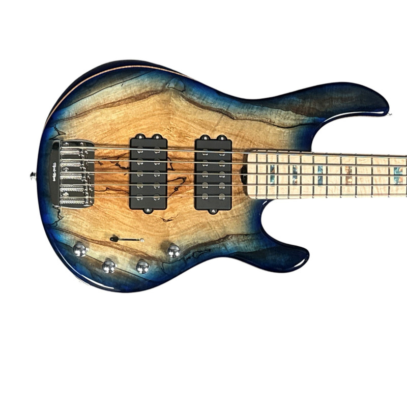 Ernie Ball Music Man 2025 BFR LTD Edition StingRay 5 HH, Paua Blue/Maple  5 String Bass At Bass Central