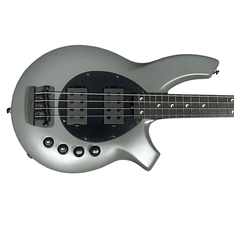 Ernie Ball Music Man Bongo 4 HH, Titan Grey / Ebony  4 String Bass At Bass Central