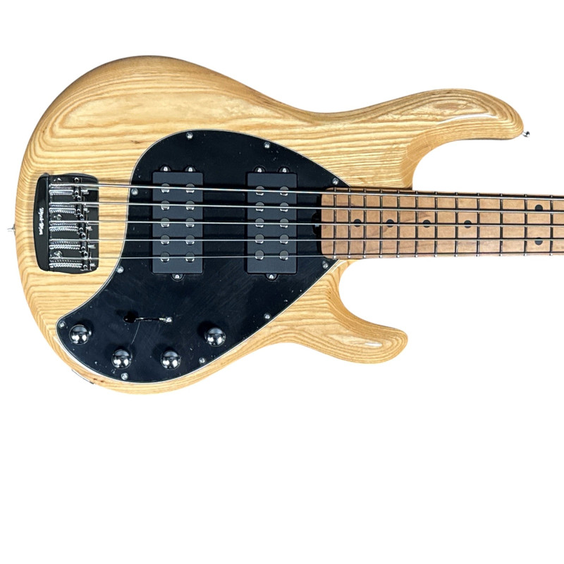 Ernie Ball Music Man StingRay 5 HH Special, CLASSIC Natural 5 String Bass At Bass Central