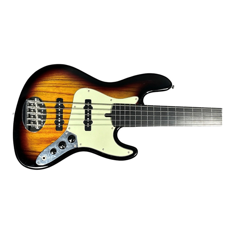 Lakland Skyline 55-60 FRETLESS 3TSB / L Fretless  lined Ebony 5 String Bass At Bass Central