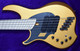 Dingwall NG3 Gold Metallic Left Handed 5 String bass At Bass Central