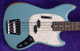Fender Mustang Justin Meldal-Johnsen (JMJ) Short Scale, Daphne Blue with Rosewood 4 String Bass At Bass Central