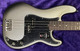Fender AM Pro II P-Bass, Mercury w/ Rosewood 4 String Bass At Bass Central