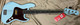 Fender "Gold Foil" Jazz, Sonic Blue w/ Ebony 4 String Bass At Bass Central