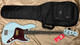 Fender "Gold Foil" Jazz, Sonic Blue w/ Ebony 4 String Bass At Bass Central