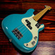 Fender AM Pro II P-Bass, Miami Blue / Maple  4 String Bass At Bass  Central