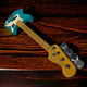 Fender AM Pro II P-Bass, Miami Blue / Maple  4 String Bass At Bass  Central