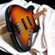 Fender Jaco Pastorius Fretless Jazz, 3-Tone Sunburst w/ Pau Ferro 4 String Fretless Bass At Bass Central