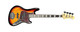 Lakland Skyline Hutch Hutchinson Sign. SHORT SCALE, 3-Tone SB 4 String Bass At Bass Central